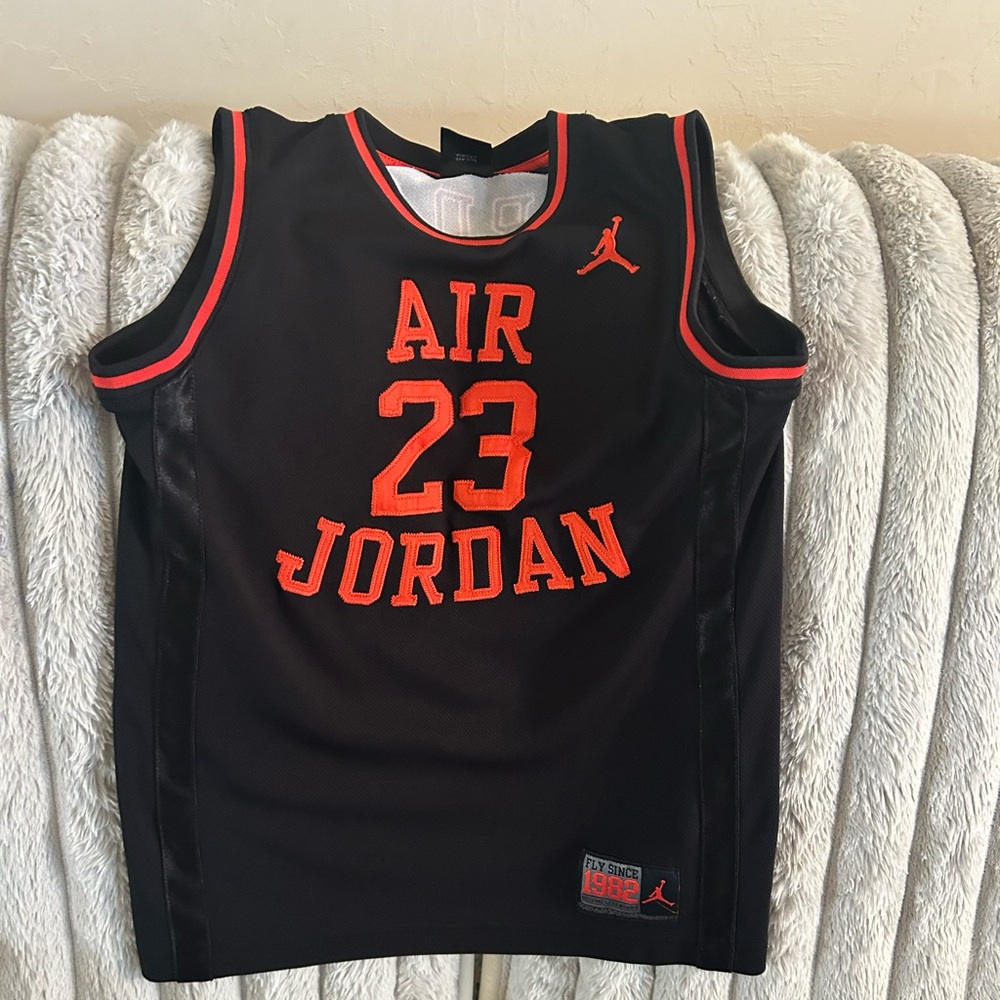 Jordan Black and Red Sports Jersey
